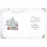 Wonderful Mum & Dad Handmade Large Me to You Bear Christmas Card Extra Image 1 Preview